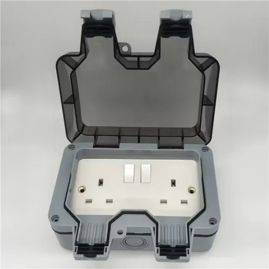 Série extérieure résistante aux intempéries de fonction de débouché de prise commutée par commutateur de prise de taille