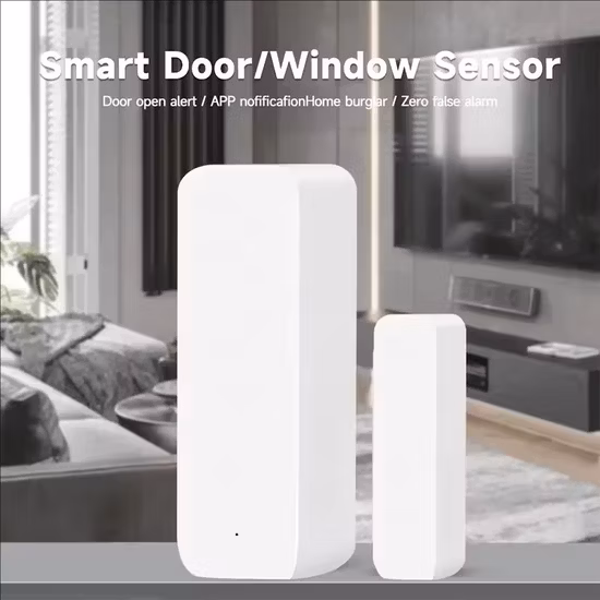 Capteur magnétique de fenêtre intelligent Zigbee, application Tuya, capteur de porte intelligent
